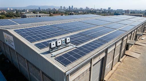 Pergamon Energy commercial solar installation on Kenyan warehouse